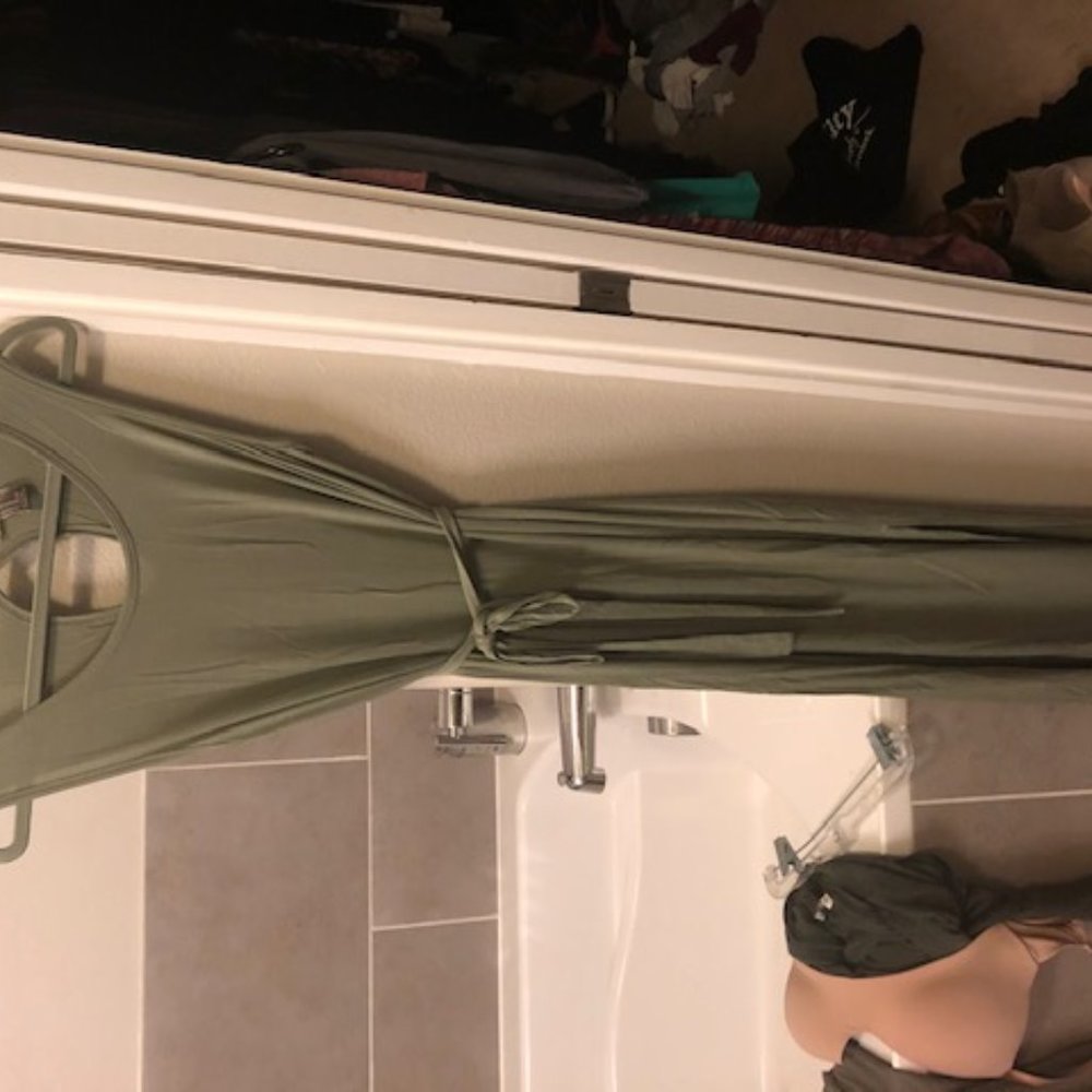 Green Maxi Dress with belt